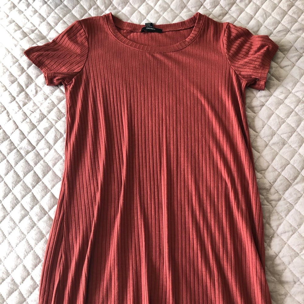 Comfy orange t shirt dress!